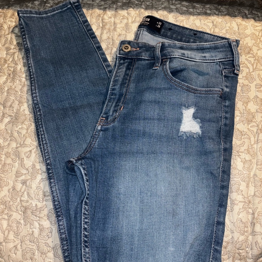 Hollister Women's Skinny Jeans - Blue
